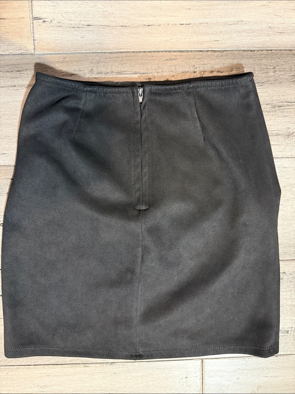 Black Ruched Wrap Mini Skirt - Picture 6 of 7